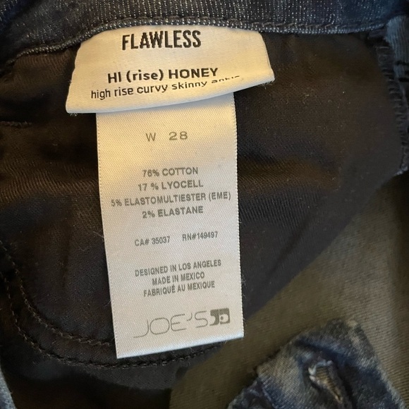 Joes Jeans Honey high rise curvy ankle skinny jeans with distressing - size 28 - Picture 6 of 6